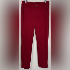 NEW Cabi Ava Trouser Rhubarb #3201 Sakura Red 4 Straight Leg‎ Pointe Career 1063